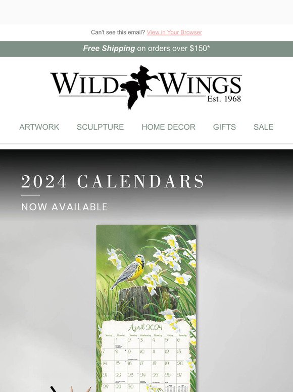 Art of Entertainment, Wild Wings Unveiling Our 2024 Calendars A