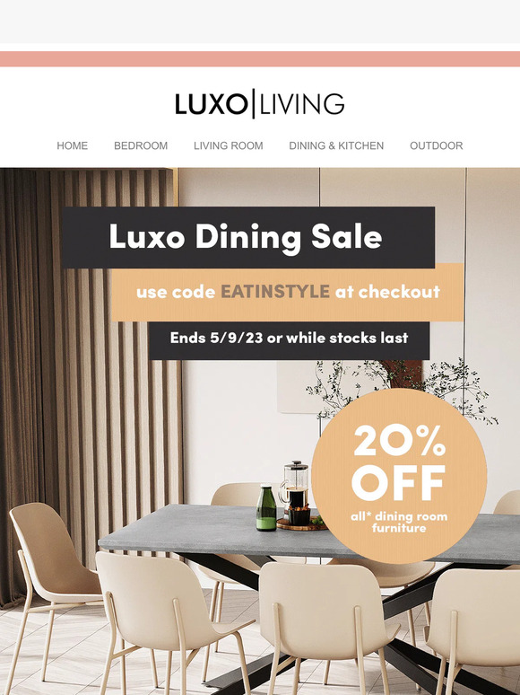 📢 20% Off All Dining Room Furniture Starts Today!