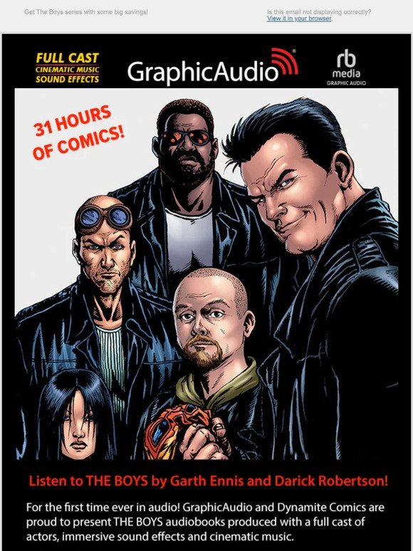 Save 45% Off the THE BOYS Series by Garth Ennis and Darick Robertson! Mature audiences only.