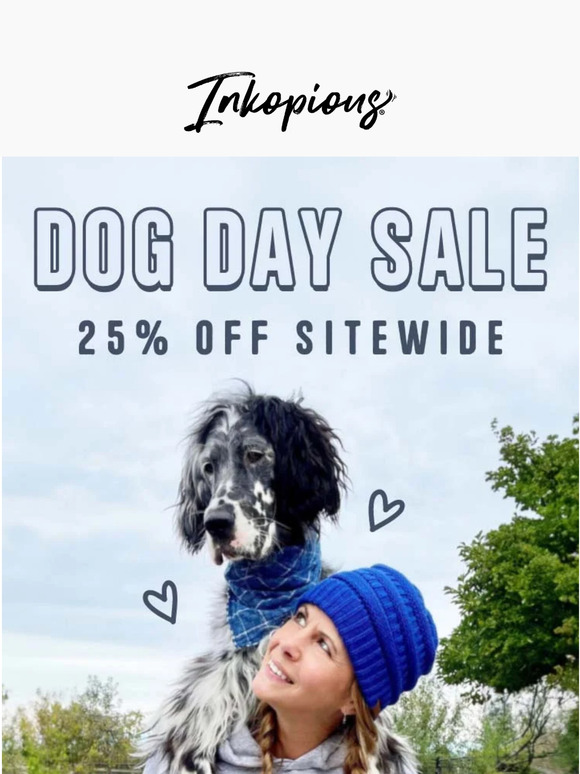 🎉 25% OFF SITEWIDE! The Dog Day Sale 🐶✨