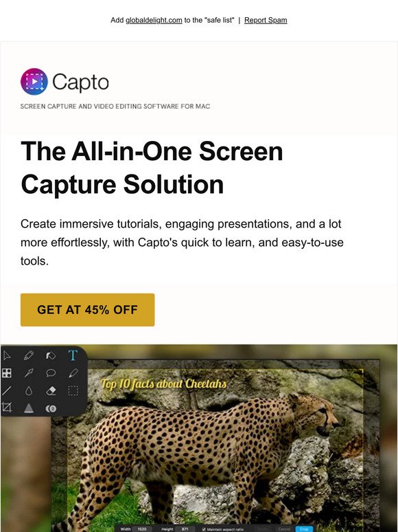 Create spectacular content on your Mac with Capto | Now 45% off!