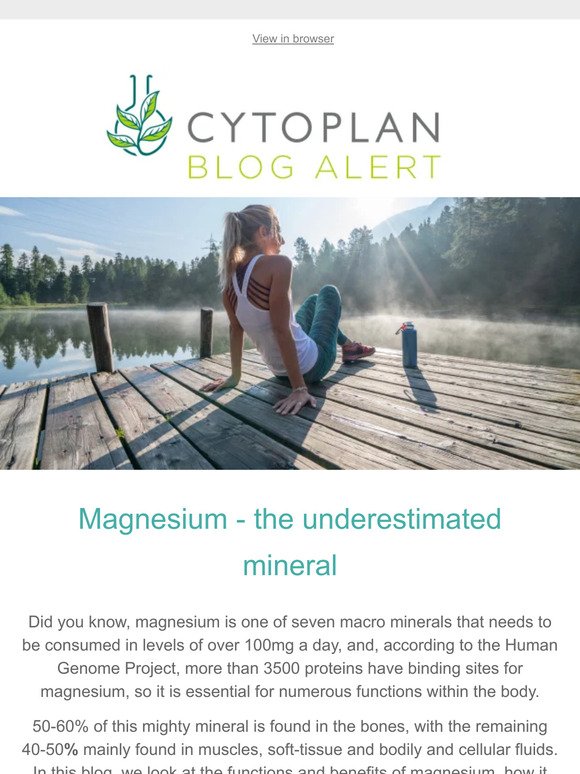 The mighty mineral: why magnesium is essential for your health