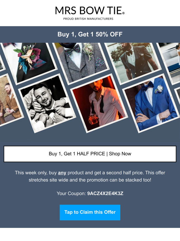 50% off every other item!