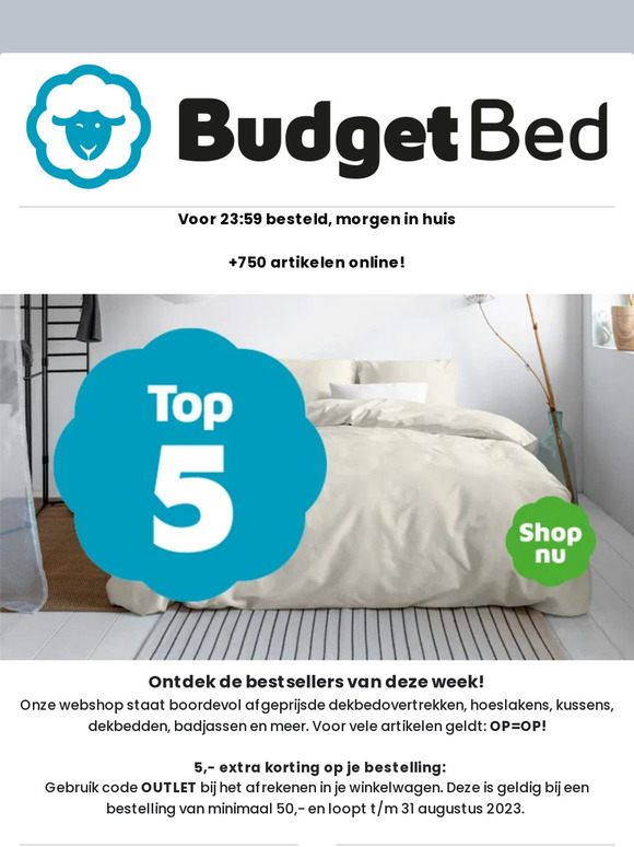 BudgetBed.nl ️ Favorieten van deze week! Top 5 ️ Milled