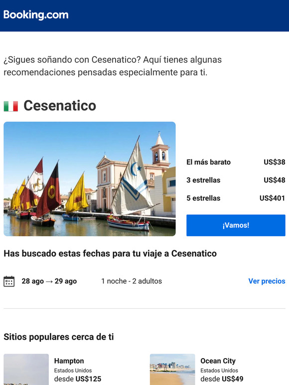 Ofertas en Cesenatico desde US$38 para tus fechas