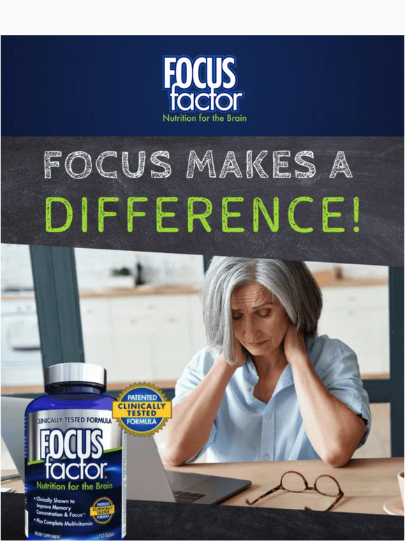 Focus Makes A Difference!