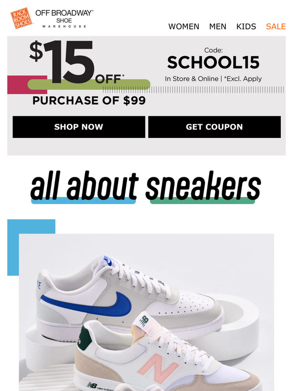 Save $15 on need-to-have sneakers 👟