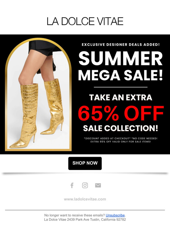 📣 LUXE Deals! Extra 65% Off Sale Collection!!
