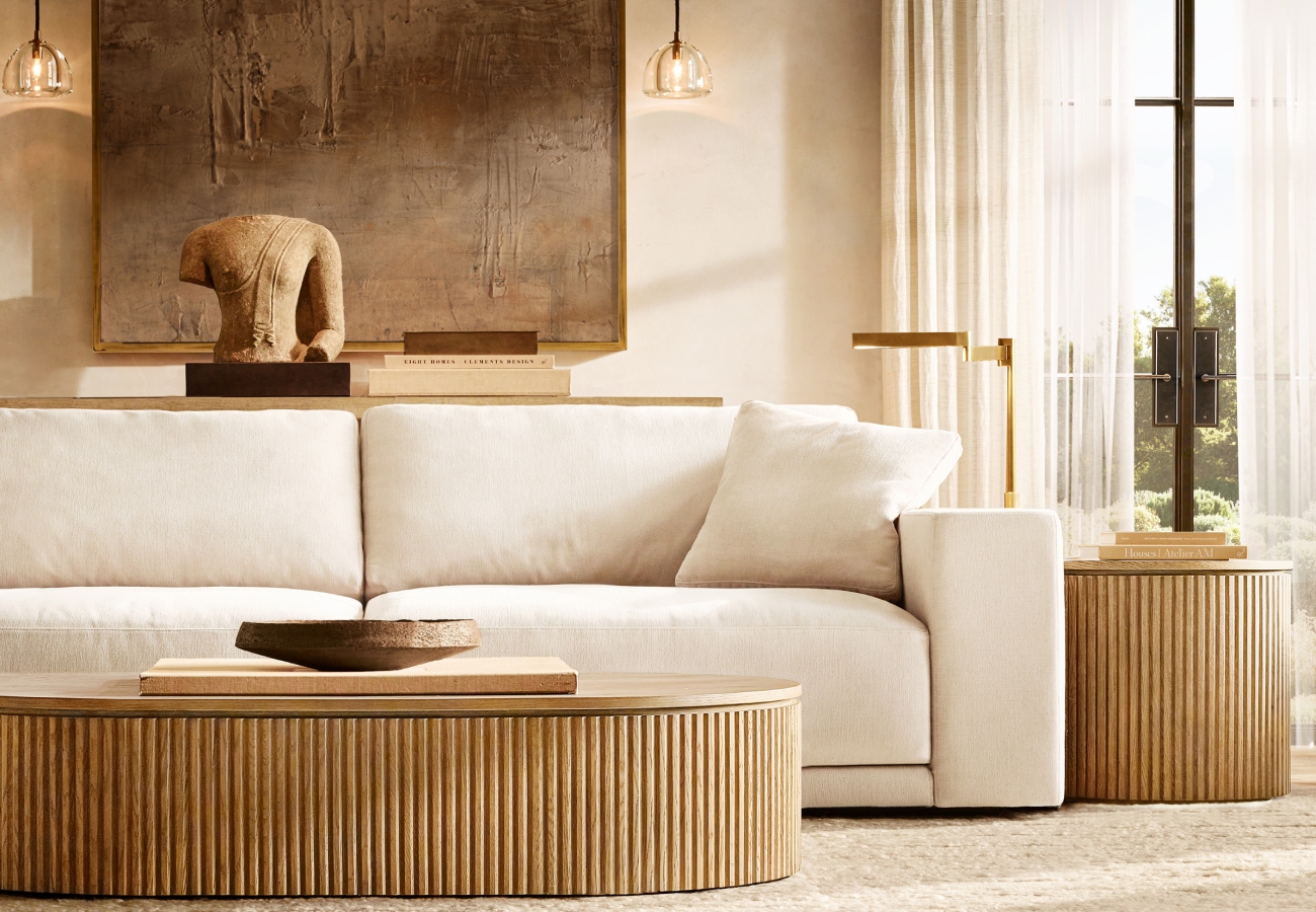 Restoration Hardware Introducing the Byron Reeded Collection Milled