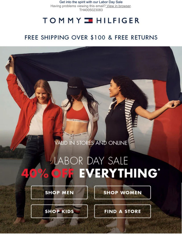 tommy hilfiger labor day sale