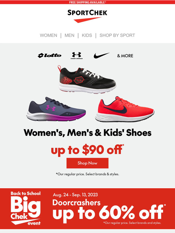 Top Big Chek Back To School Shoe Deals