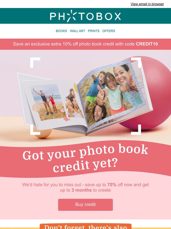 Save on book credit and create later 📚