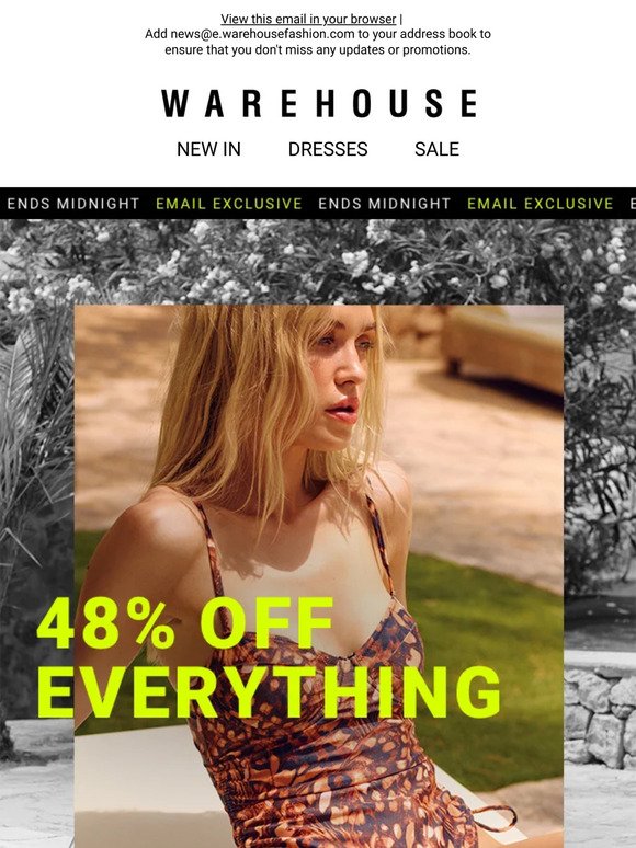 Want 48% off everything? Now's your chance!​
