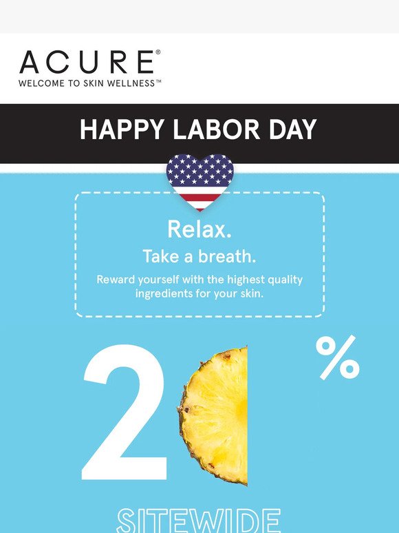 Labor Day Deals | 20% Sitewide!