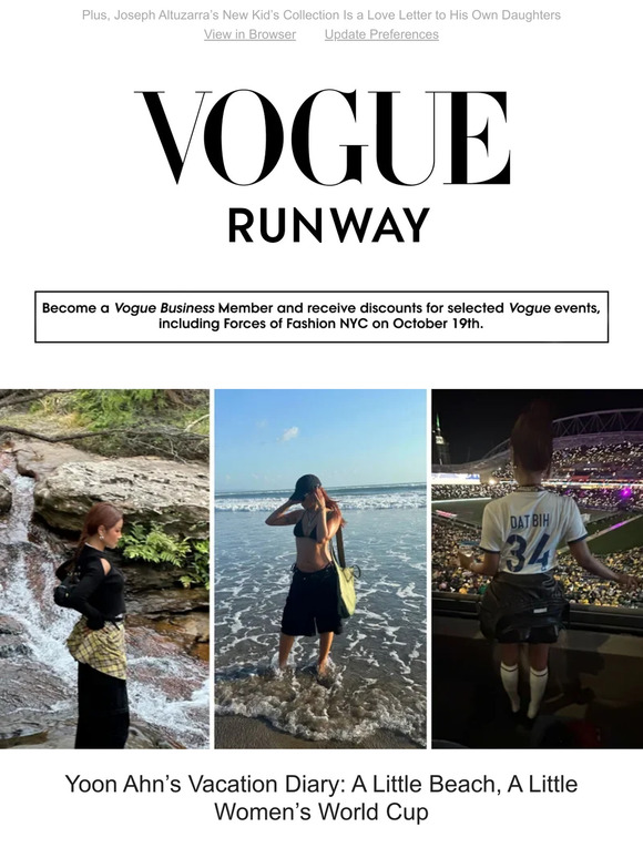 VOGUE Yoon Ahn’s Vacation Diary A Little Beach, A Little Women’s