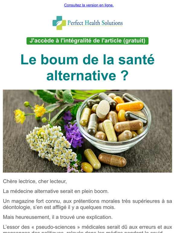 Le boum de la santé alternative ?