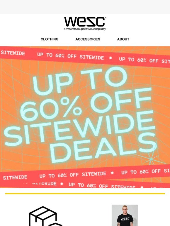 Unmissable Sale: Save up to 60% at WeSC! 🚨