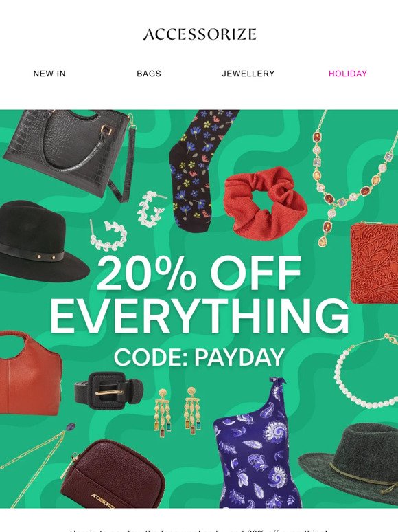 20% off everything? Yes please