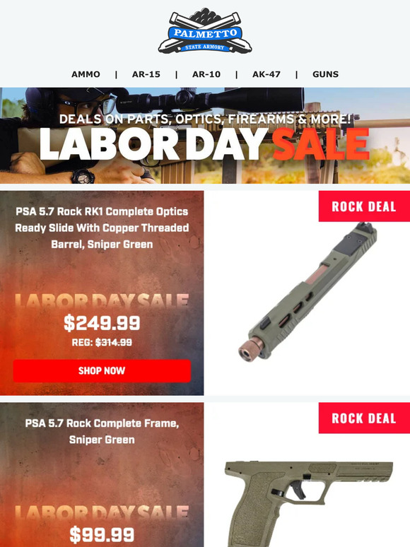 Palmetto State Armory ZeroIn On These Labor Day Deals! Vortex