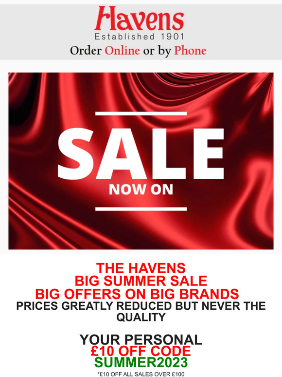 OUR BIGGEST EVER SUMMER SALE STILL ON⭐