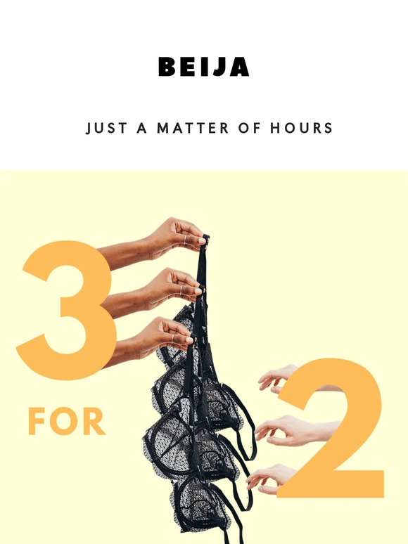 Final day | 3 for 2 on bras and bikini tops ends tonight 🕛