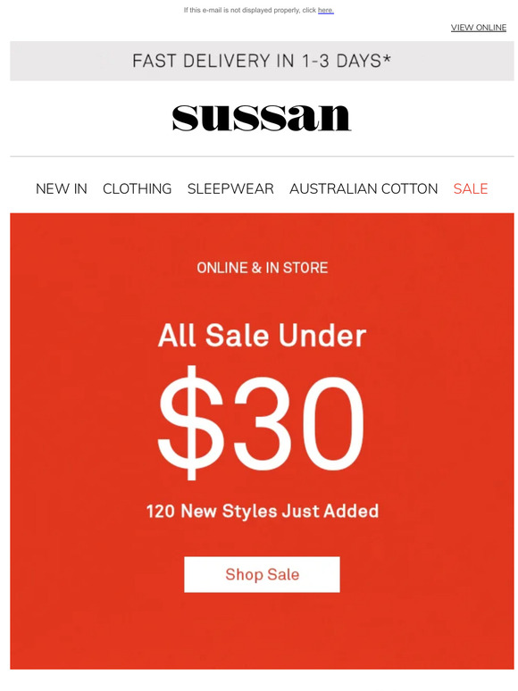 Don't Miss Sale Under $30 | In Store & Online