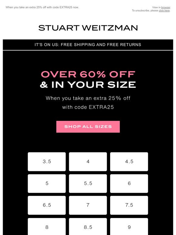 You’re Getting Over 60% Off Shoes in Your Size
