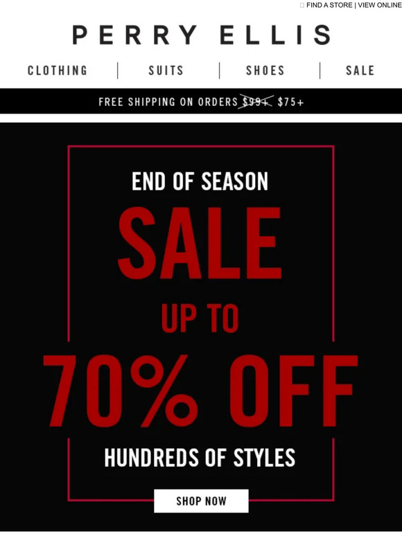 💥 LAST CHANCE! Up to 70% Off 100s of Styles