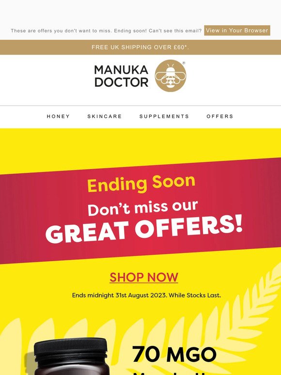 Ends Soon⏰ - Manuka Faves at Low Prices ⭐