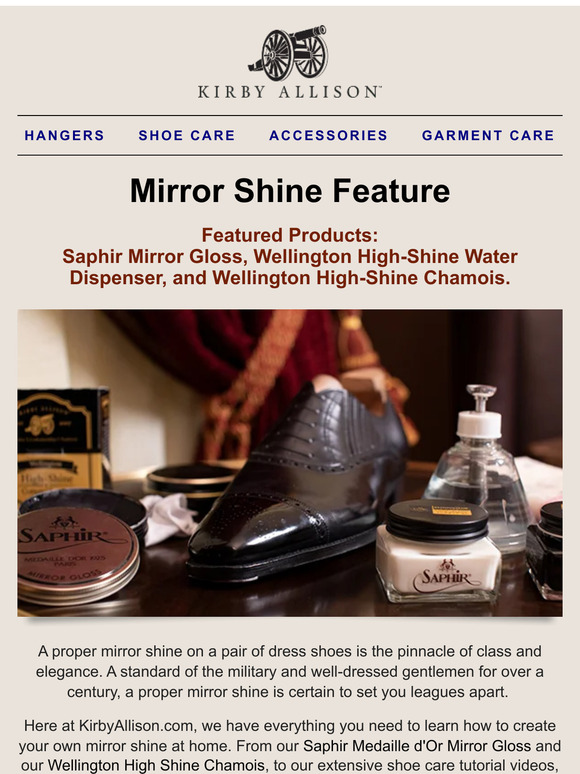 Give Your Shoes the Mirror Shine Touch! ✨