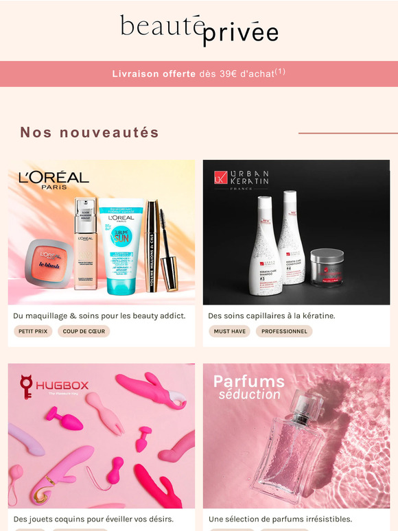 L'Oréal Paris, Urban Keratin, Hugbox : découvrez nos nouvelles ventes ✨
