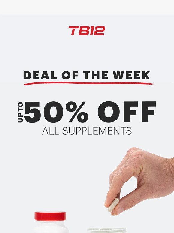 🔥 Up to 50% OFF Supplements 💊💪 Deal Of The Week
