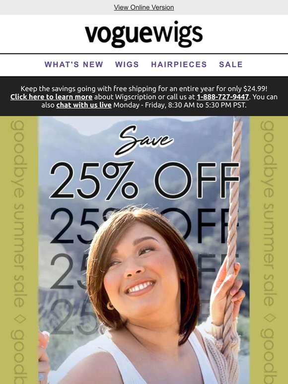 Say Goodbye To Summer With 25% Off