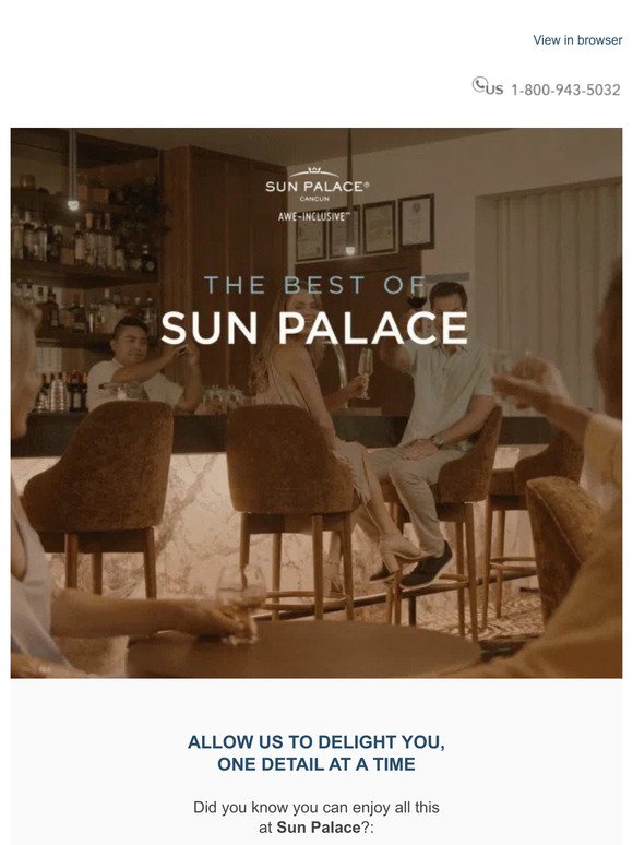 Hello ✨ Discover the best of Sun Palace