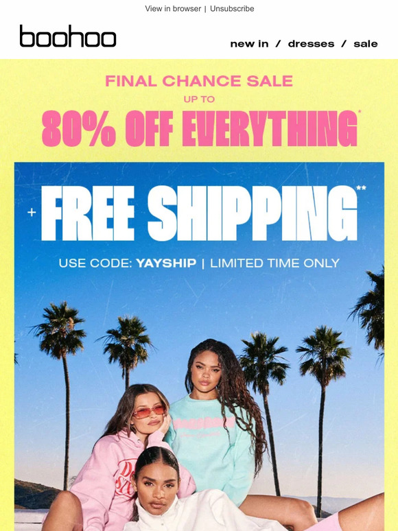 Boohoo sales summer sale