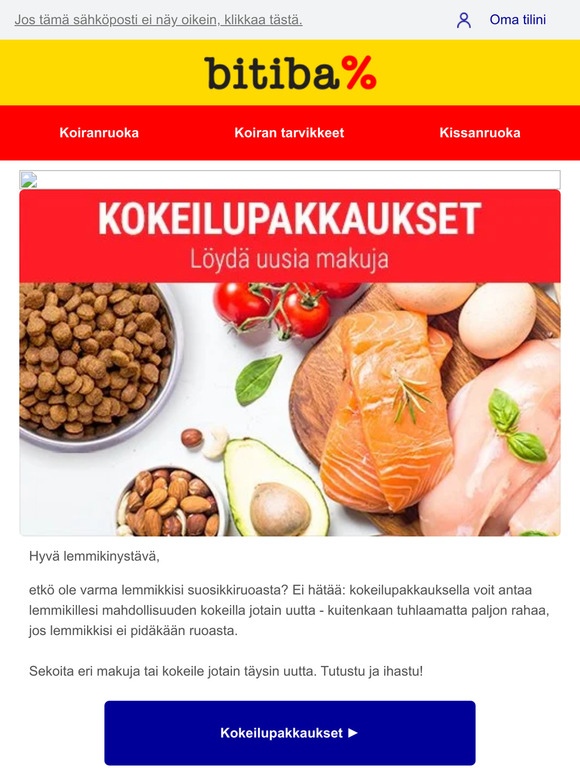 Löydä uusi makujen maailma 🌍🐾
