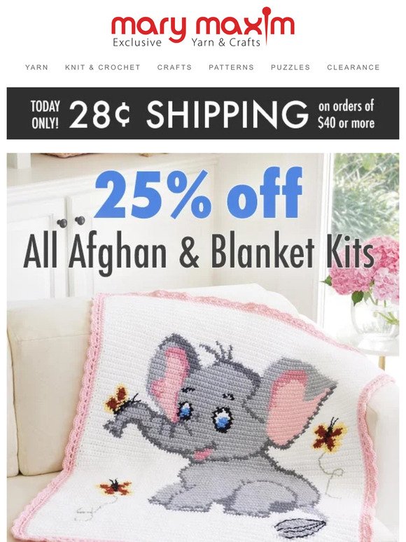28¢ Shipping - Today Only!