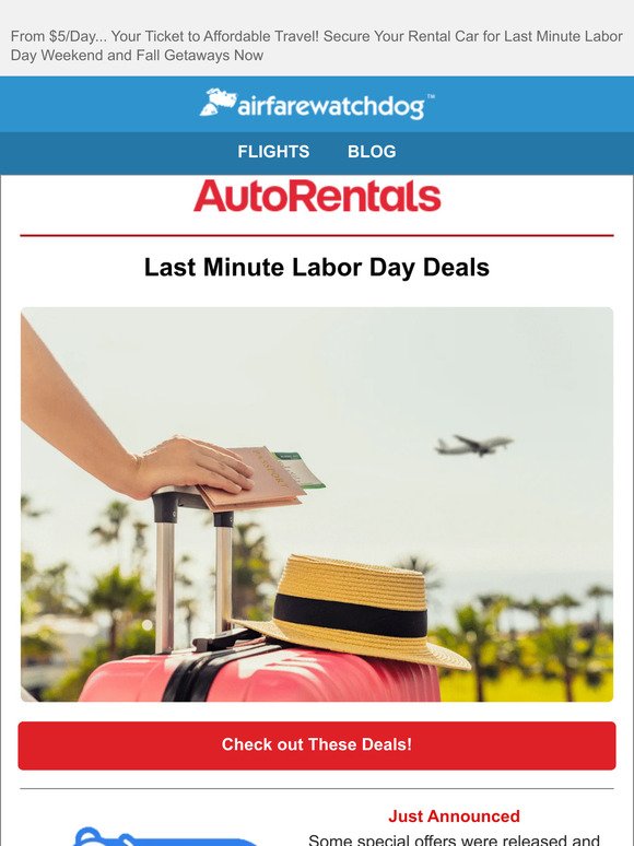 Last Minute Labor Day Weekend & Fall Getaways: Book Your Rental Cars Now!