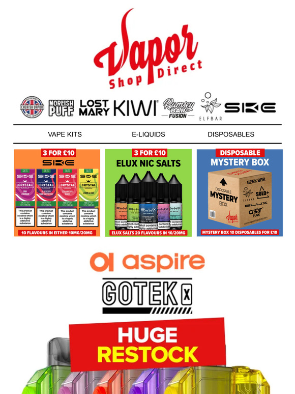 Aspire Gotek X Device Available in all Colours🔥