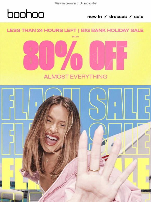 Bank Holiday Sale Ends TONIGHT