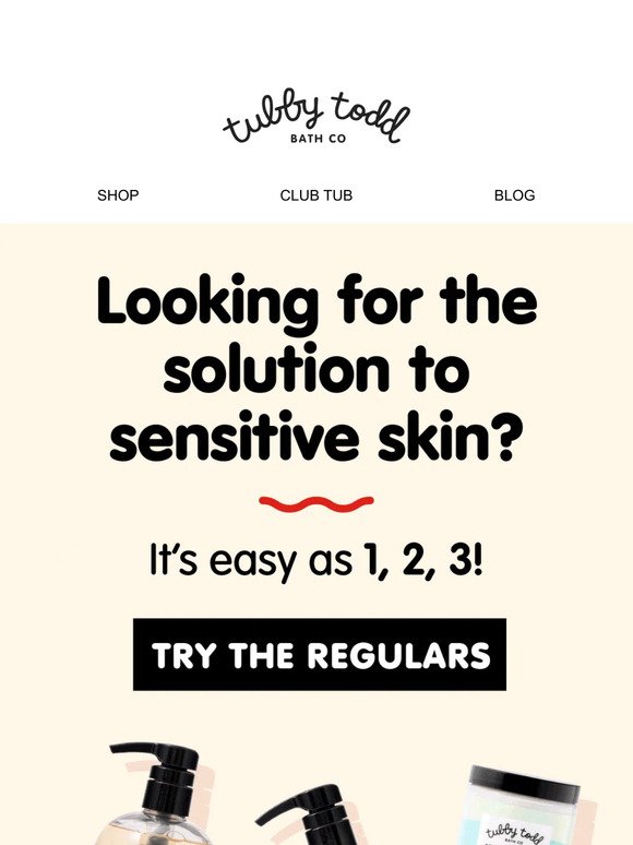 3 steps for sensitive skincare