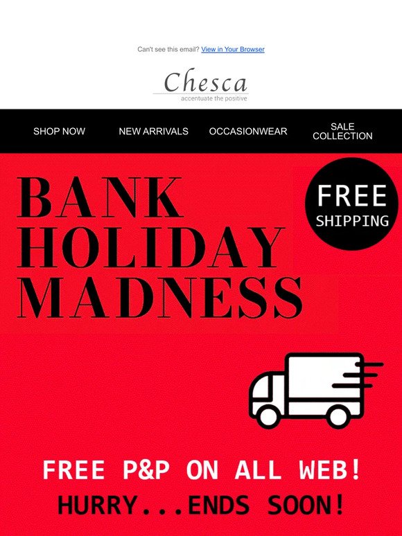 Bank Holiday Madness!⚡