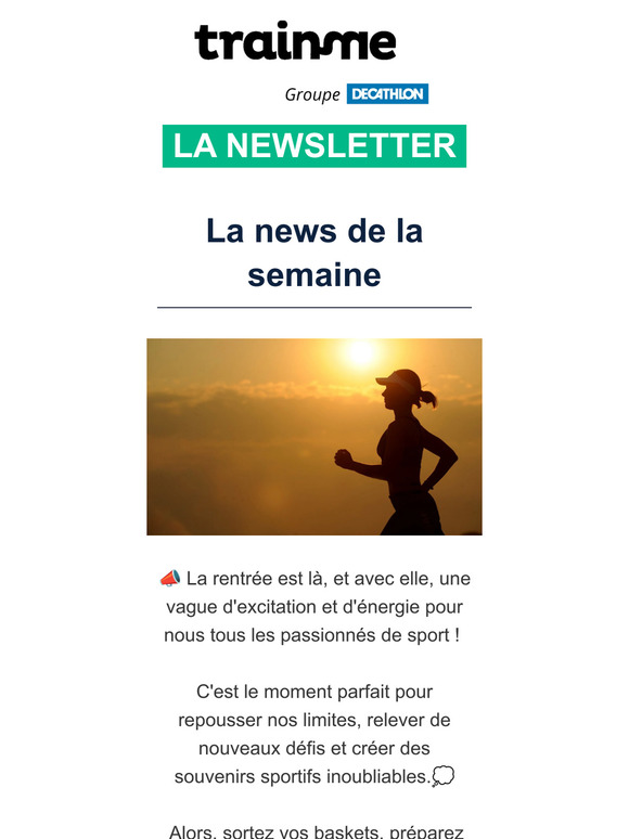 Rechaussez vos baskets 🏃‍♀️