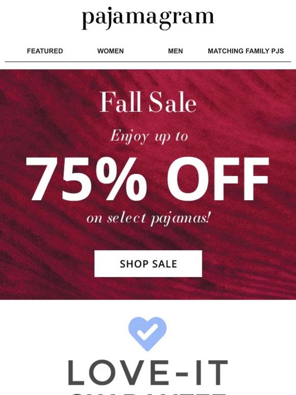 Starts Now: Fall Sale