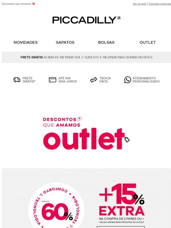Outlet + 15% OFF!