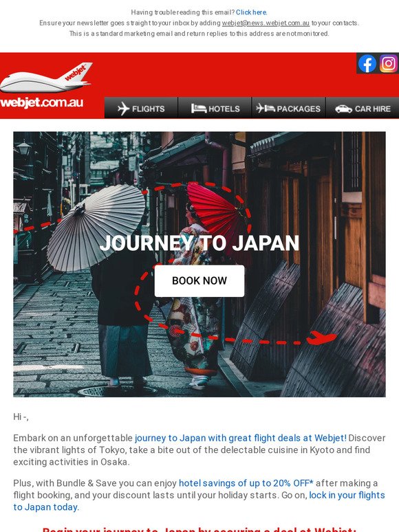 Journey to Japan from $822 return ✈️