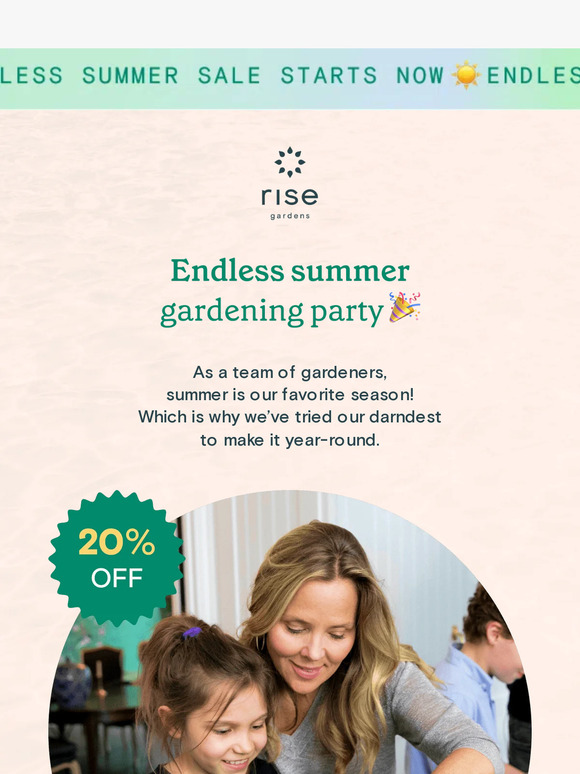 🍅🌈 Savor summer with 20% off all gardens.