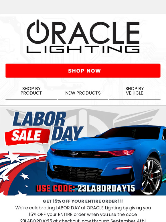 Celebrate Labor Day with 15% OFF EVERYTHING