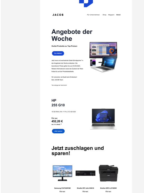 Outlet-Schnäppchen der Woche! 🛒🏷️