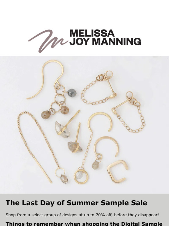 Last Day of the Summer Sample Sale!